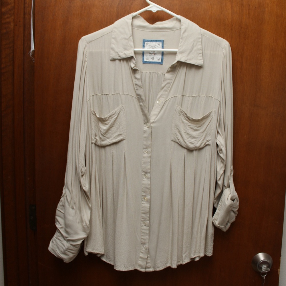 Style & Co Long Sleeve Button up Blouse